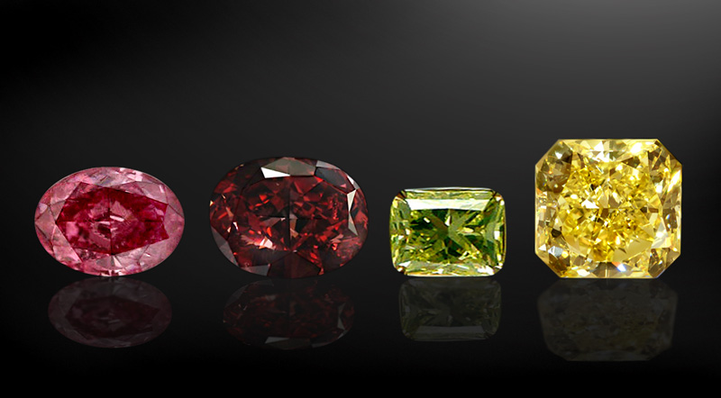 Fancy Colord Diamonds,Intense Pink Daimond, Red Diamond,Intense Green Diamond,Vivid Yellow Diamond